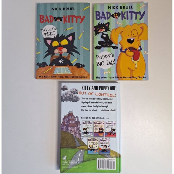 5 Bad Kitty Book School Daze Meets The Baby Murray Test & Puppys Big Day Lot - Picture 3 of 6